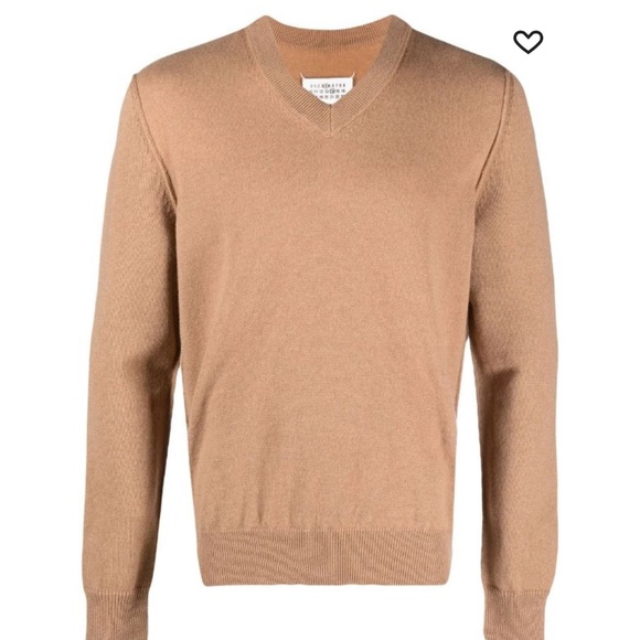 Maison Margela Women V neck cashmere jumper Made in Italy - Picture 2 of 14